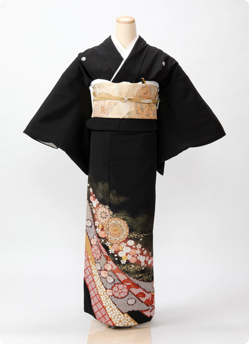 赤華紋刺繍しぼり（M）